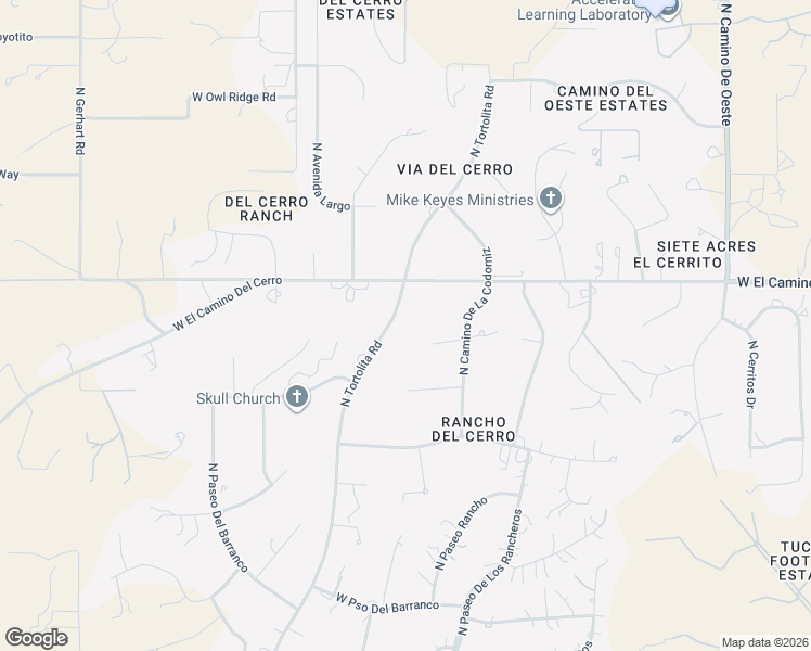 map of restaurants, bars, coffee shops, grocery stores, and more near 4700 North Tortolita Road in Tucson