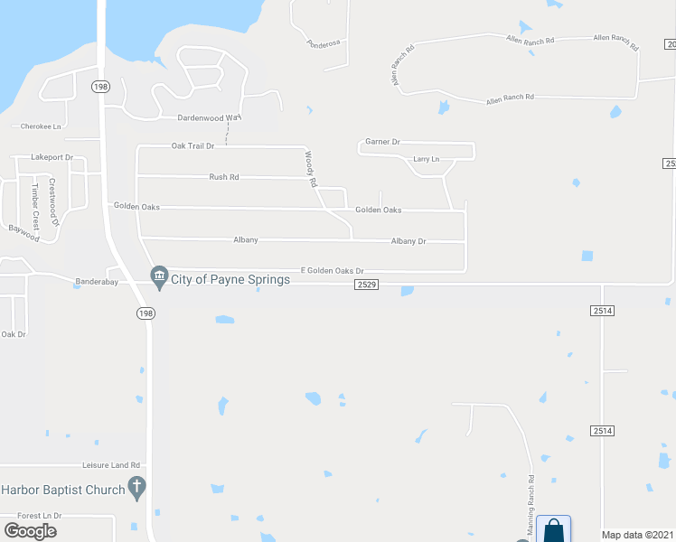 map of restaurants, bars, coffee shops, grocery stores, and more near 264 East Golden Oaks Drive in Mabank