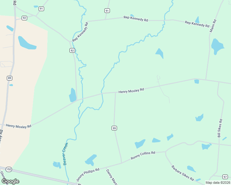 map of restaurants, bars, coffee shops, grocery stores, and more near 2501 Henry Moxley Road in Cobbtown