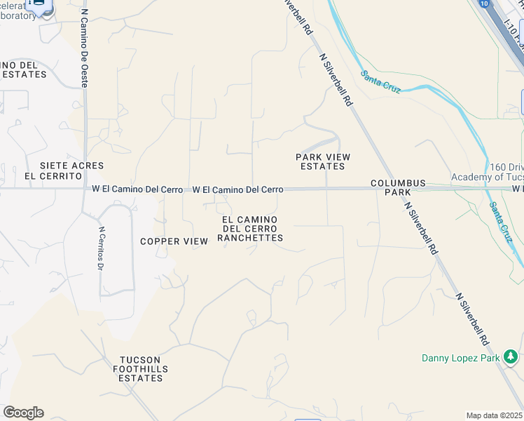 map of restaurants, bars, coffee shops, grocery stores, and more near 4101 West El Camino Del Cerro in Tucson
