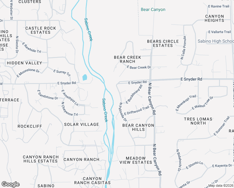 map of restaurants, bars, coffee shops, grocery stores, and more near 4740 North Palisade Drive in Tucson