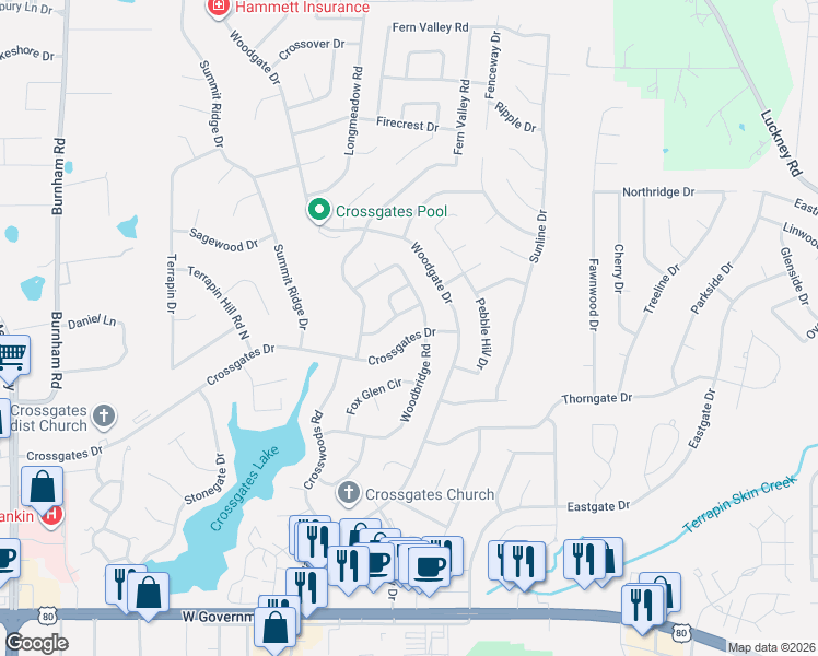 map of restaurants, bars, coffee shops, grocery stores, and more near 30 Quail Ridge Drive in Brandon