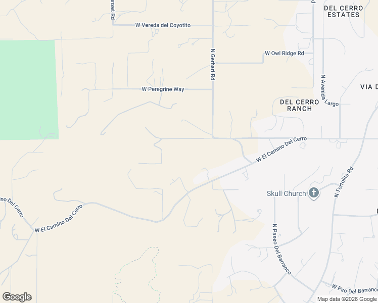 map of restaurants, bars, coffee shops, grocery stores, and more near 5821 West Gerhart Road in Tucson