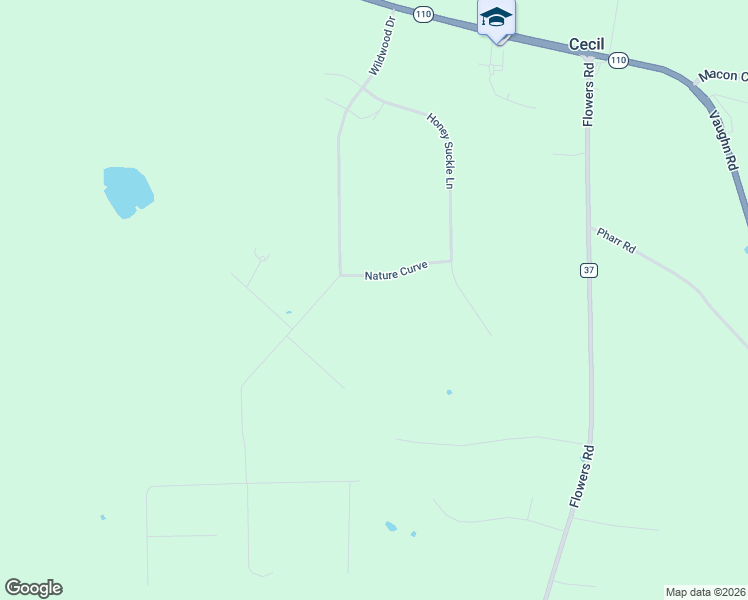 map of restaurants, bars, coffee shops, grocery stores, and more near 74 Nature Curve in Cecil