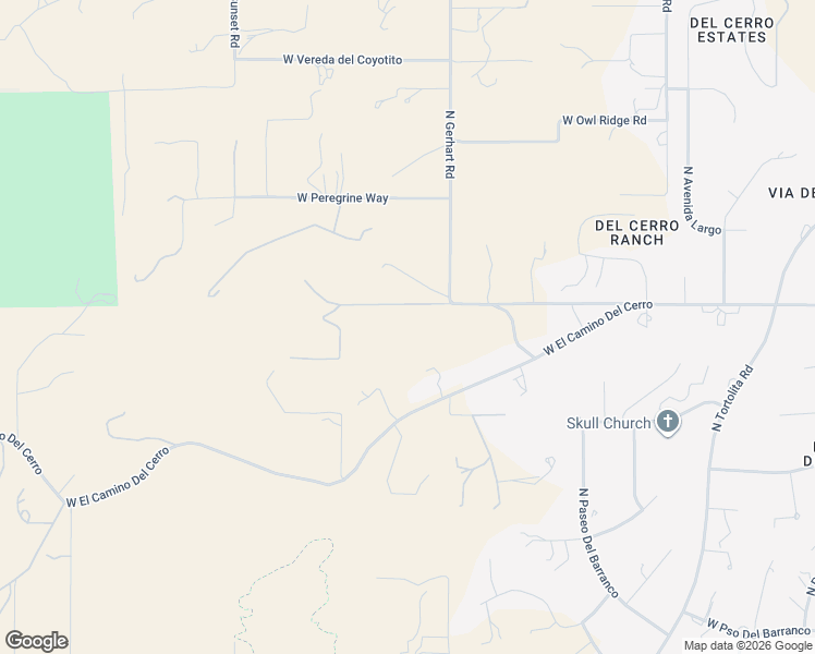 map of restaurants, bars, coffee shops, grocery stores, and more near 5821 West Gerhart Road in Tucson