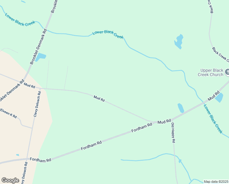 map of restaurants, bars, coffee shops, grocery stores, and more near 2013 Mud Road in Brooklet