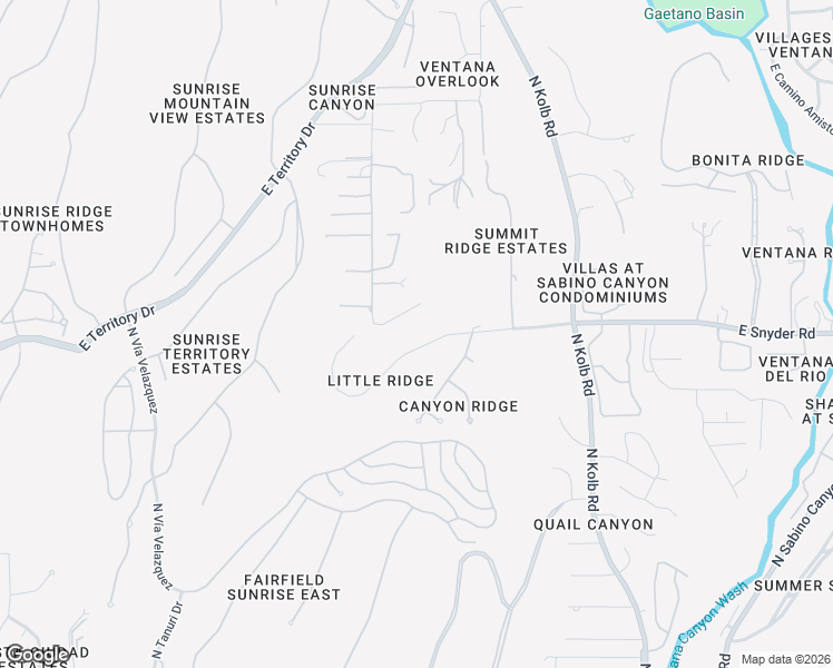 map of restaurants, bars, coffee shops, grocery stores, and more near 6897 East Snyder Road in Tucson