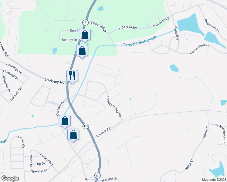 map of restaurants, bars, coffee shops, grocery stores, and more near 301 Rail Spike Road in Brandon