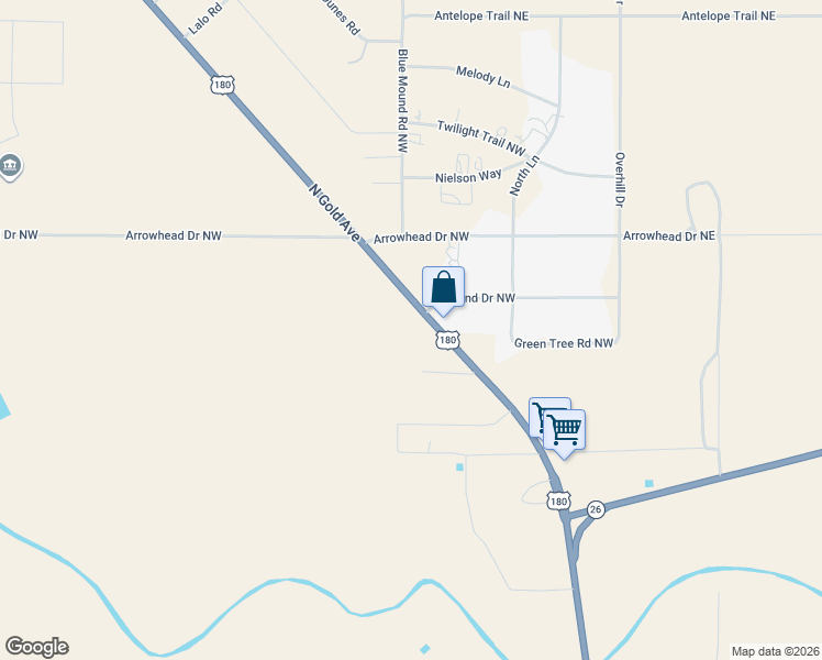 map of restaurants, bars, coffee shops, grocery stores, and more near 867 North Gold Avenue in Deming