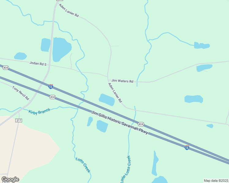 map of restaurants, bars, coffee shops, grocery stores, and more near 901 Aden Lanier Road in Statesboro