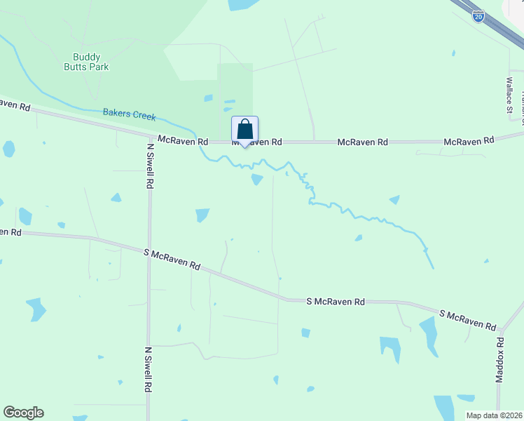 map of restaurants, bars, coffee shops, grocery stores, and more near 2323 North Pine Lea Drive in Jackson