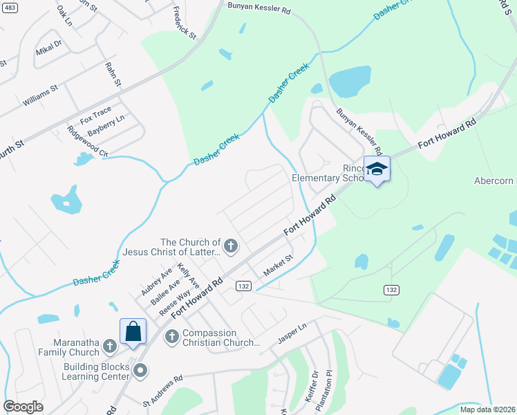 map of restaurants, bars, coffee shops, grocery stores, and more near 412 Sea Breeze Drive in Rincon