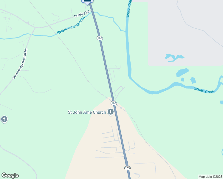 map of restaurants, bars, coffee shops, grocery stores, and more near 929 Alabama 165 in Fort Mitchell