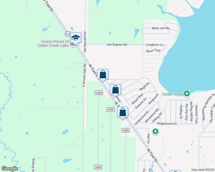 map of restaurants, bars, coffee shops, grocery stores, and more near 1103 Sovereign in Tool