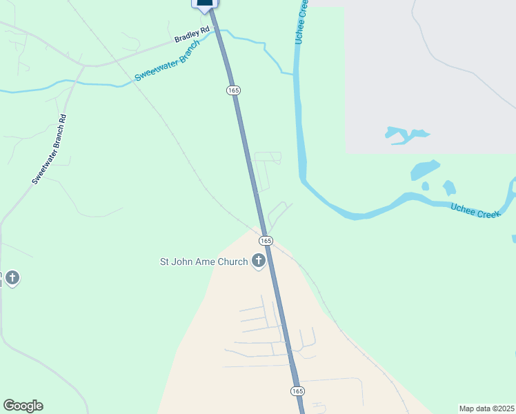 map of restaurants, bars, coffee shops, grocery stores, and more near 922 Alabama 165 in Fort Mitchell
