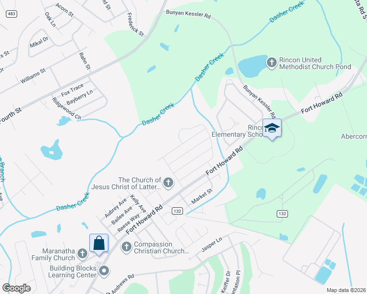map of restaurants, bars, coffee shops, grocery stores, and more near 628 Tradewinds Loop in Rincon