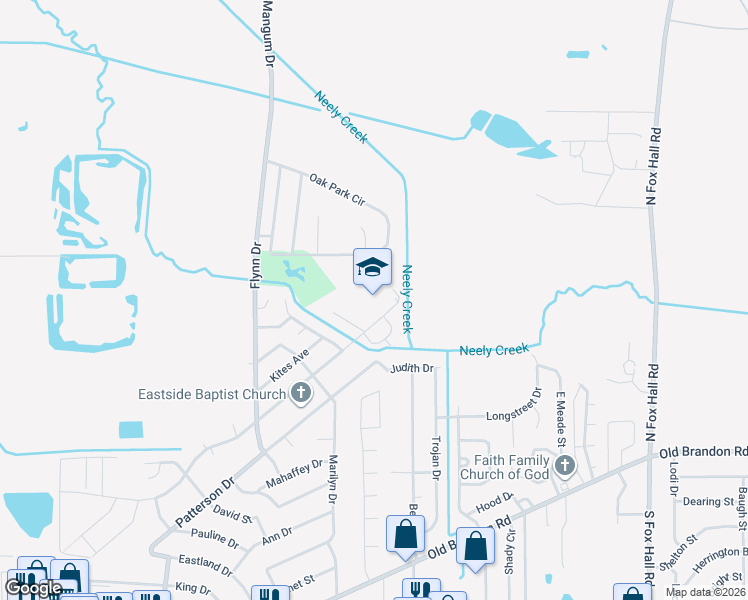 map of restaurants, bars, coffee shops, grocery stores, and more near 3691 Harle Street in Pearl