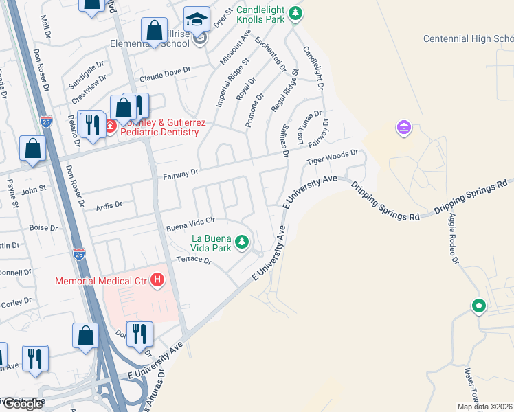 map of restaurants, bars, coffee shops, grocery stores, and more near 2052 Desert Greens Drive in Las Cruces