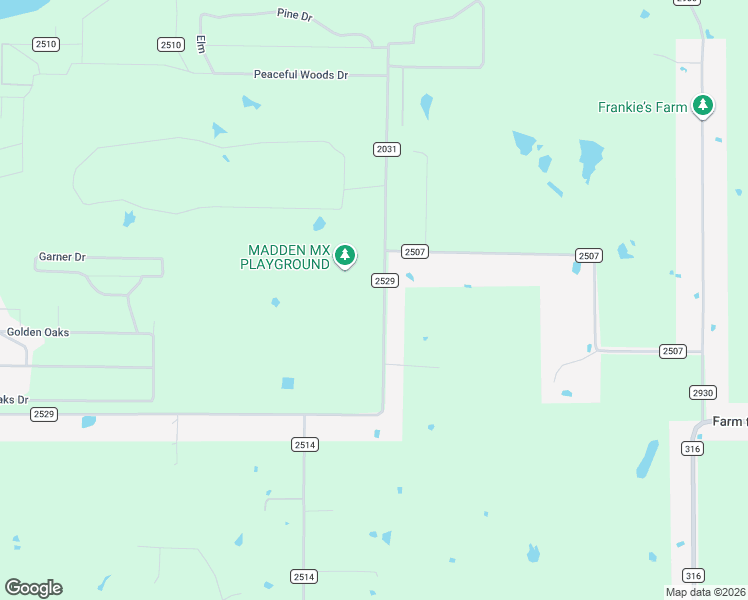 map of restaurants, bars, coffee shops, grocery stores, and more near 17950 County Road 2529 in Eustace