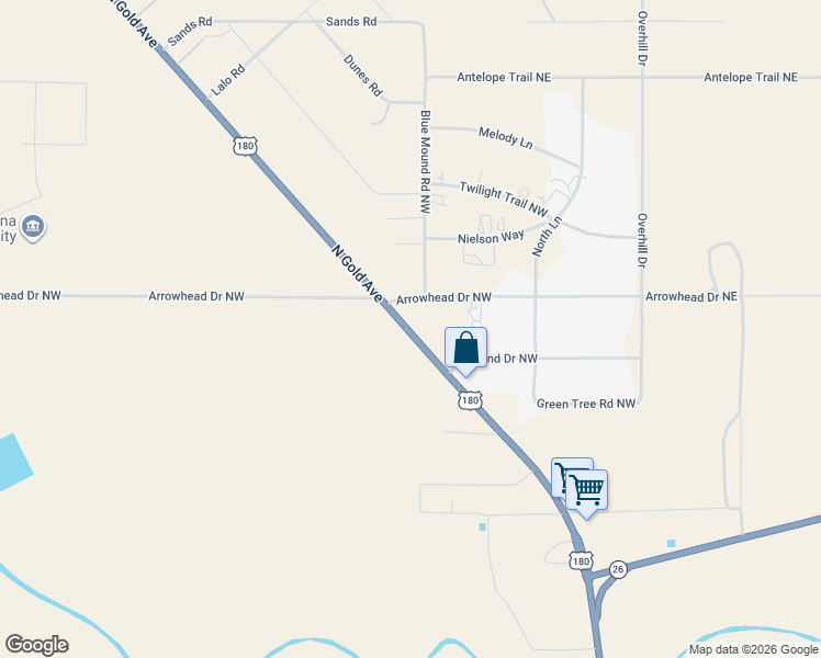 map of restaurants, bars, coffee shops, grocery stores, and more near 867 North Gold Avenue in Deming