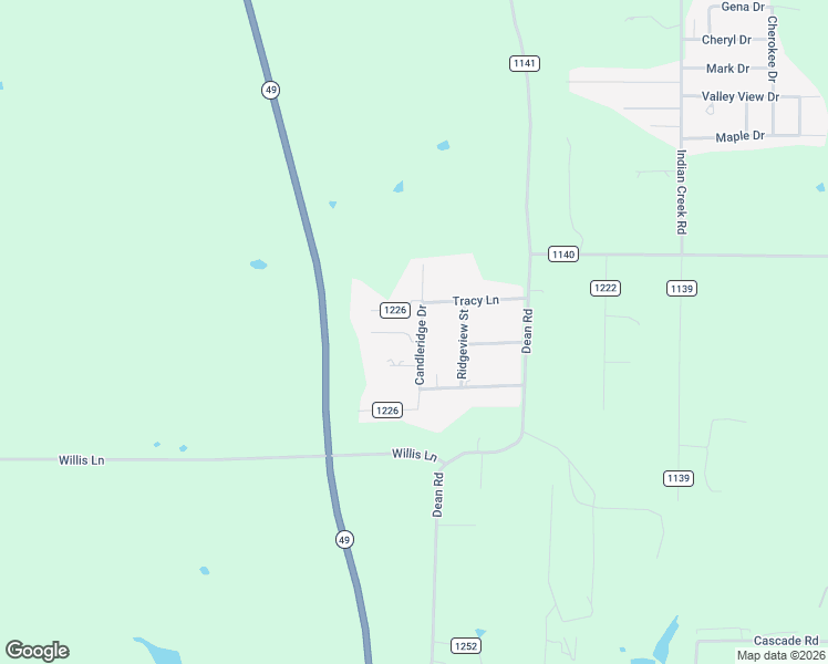map of restaurants, bars, coffee shops, grocery stores, and more near 14443 Amy Drive in Tyler