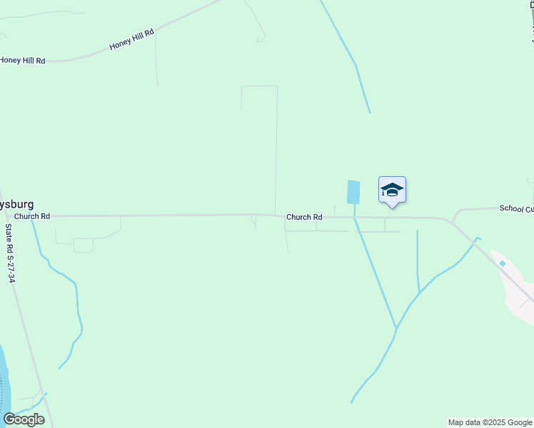 map of restaurants, bars, coffee shops, grocery stores, and more near 1783 Church Road in Hardeeville
