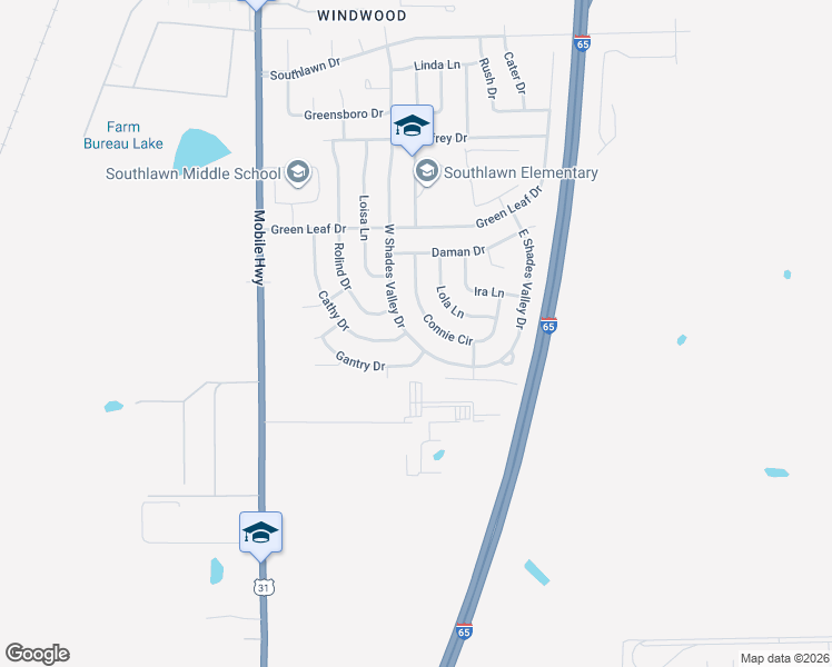 map of restaurants, bars, coffee shops, grocery stores, and more near 5457 West Shades Valley Drive in Montgomery