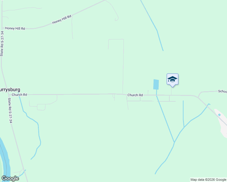 map of restaurants, bars, coffee shops, grocery stores, and more near 1861 Church Road in Hardeeville