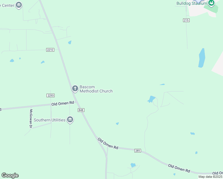 map of restaurants, bars, coffee shops, grocery stores, and more near Old Bascom Road in Tyler