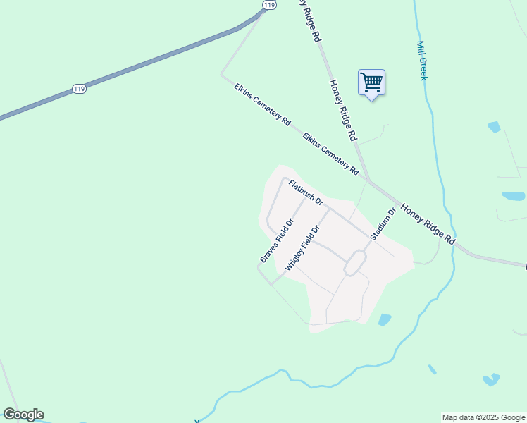 map of restaurants, bars, coffee shops, grocery stores, and more near 340 Flatbush Drive in Guyton