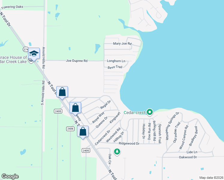 map of restaurants, bars, coffee shops, grocery stores, and more near 610 Keene Drive in Tool