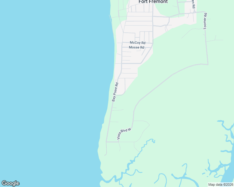 map of restaurants, bars, coffee shops, grocery stores, and more near 102 Bay Point Road in Saint Helena Island