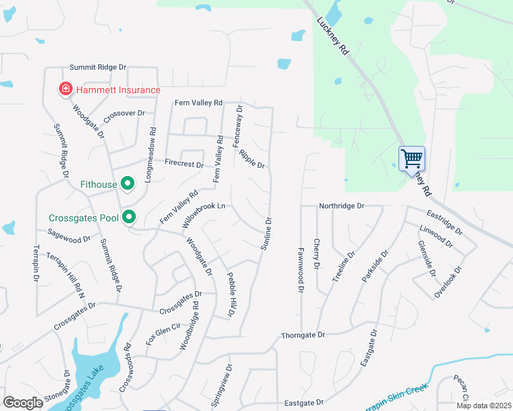 map of restaurants, bars, coffee shops, grocery stores, and more near 35 Caneridge Court in Brandon