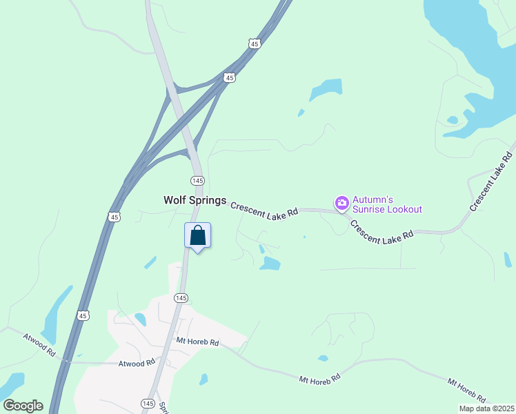 map of restaurants, bars, coffee shops, grocery stores, and more near 123 Crescent Lake Road in Meridian
