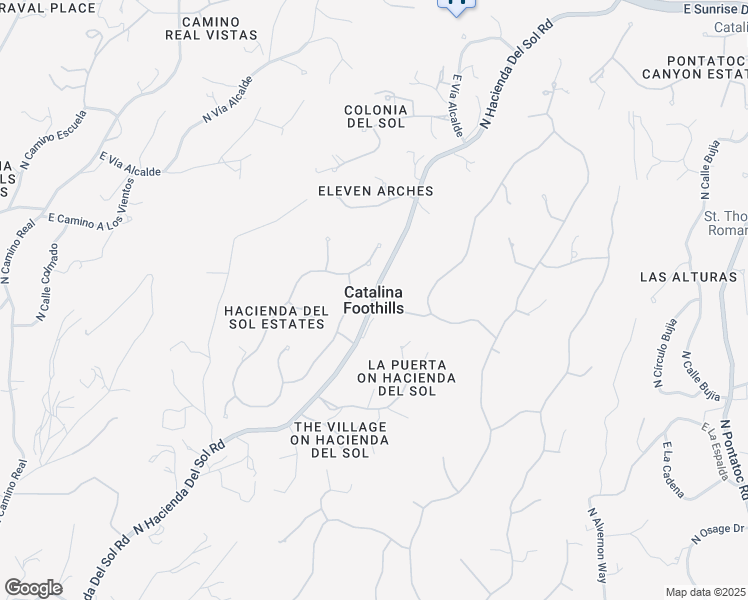 map of restaurants, bars, coffee shops, grocery stores, and more near in Catalina Foothills