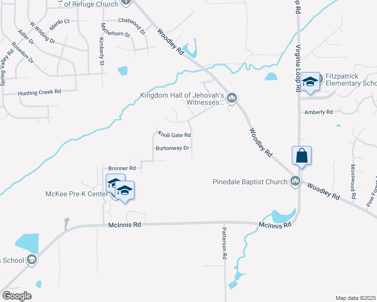 map of restaurants, bars, coffee shops, grocery stores, and more near 4260 Andova Drive in Montgomery