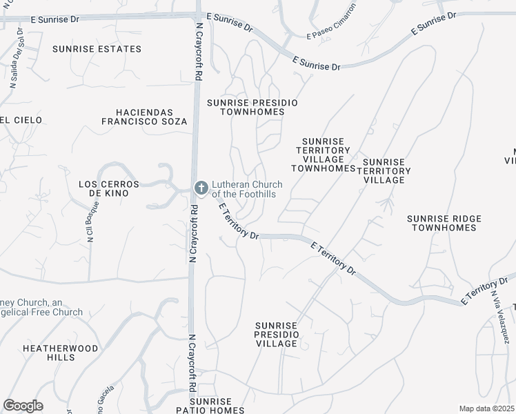 map of restaurants, bars, coffee shops, grocery stores, and more near 5018 North Placita Del Lazo in Tucson