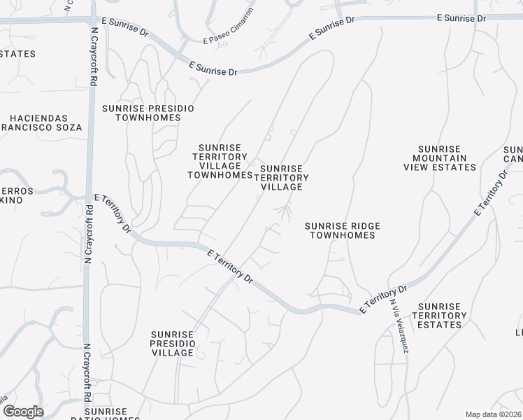map of restaurants, bars, coffee shops, grocery stores, and more near 5039 North Post Trail in Tucson