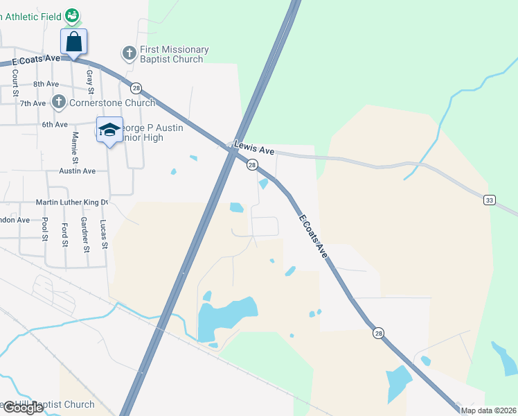 map of restaurants, bars, coffee shops, grocery stores, and more near 500-508 Brooks Drive in Linden