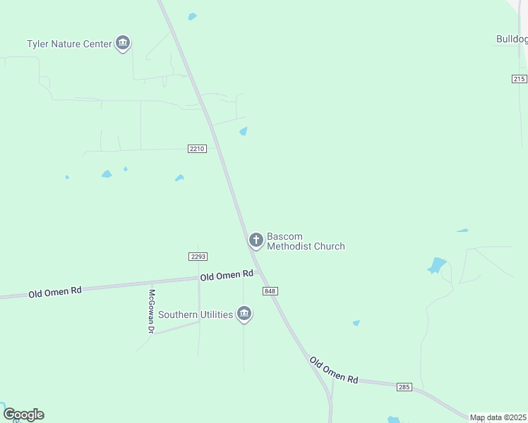 map of restaurants, bars, coffee shops, grocery stores, and more near 12461 FM 848 in Tyler