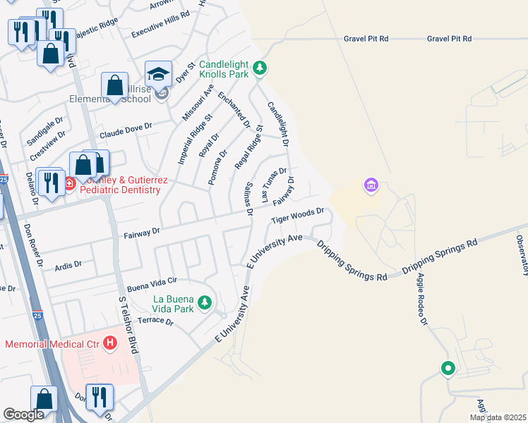 map of restaurants, bars, coffee shops, grocery stores, and more near 3257 Fairway Dr in Las Cruces