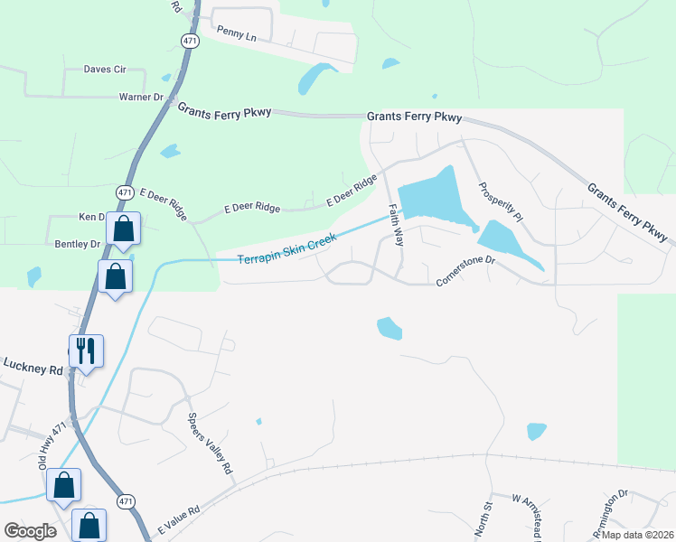 map of restaurants, bars, coffee shops, grocery stores, and more near 402 Provision Parkway in Brandon