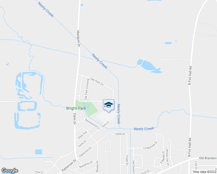 map of restaurants, bars, coffee shops, grocery stores, and more near 582 Oak Park Circle in Pearl