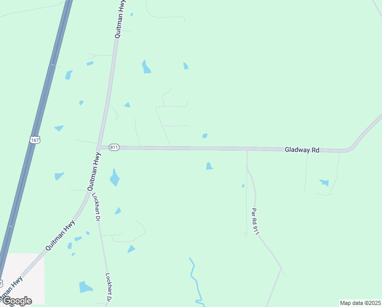 map of restaurants, bars, coffee shops, grocery stores, and more near 330 Gladway Road in Quitman