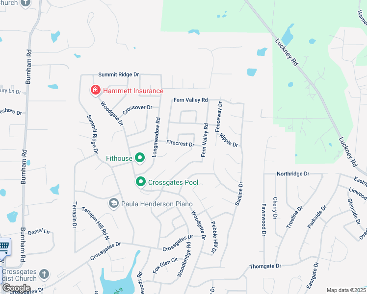 map of restaurants, bars, coffee shops, grocery stores, and more near 111 Firecrest Drive in Brandon