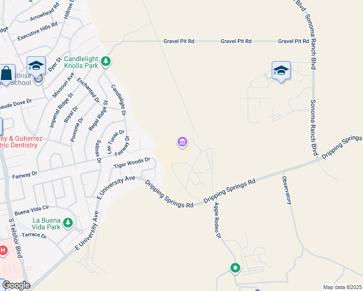 map of restaurants, bars, coffee shops, grocery stores, and more near 4100 Dripping Springs Road in Las Cruces
