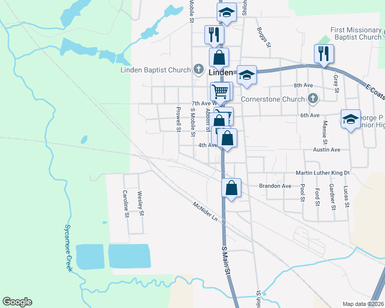 map of restaurants, bars, coffee shops, grocery stores, and more near 301-303 4th Avenue in Linden