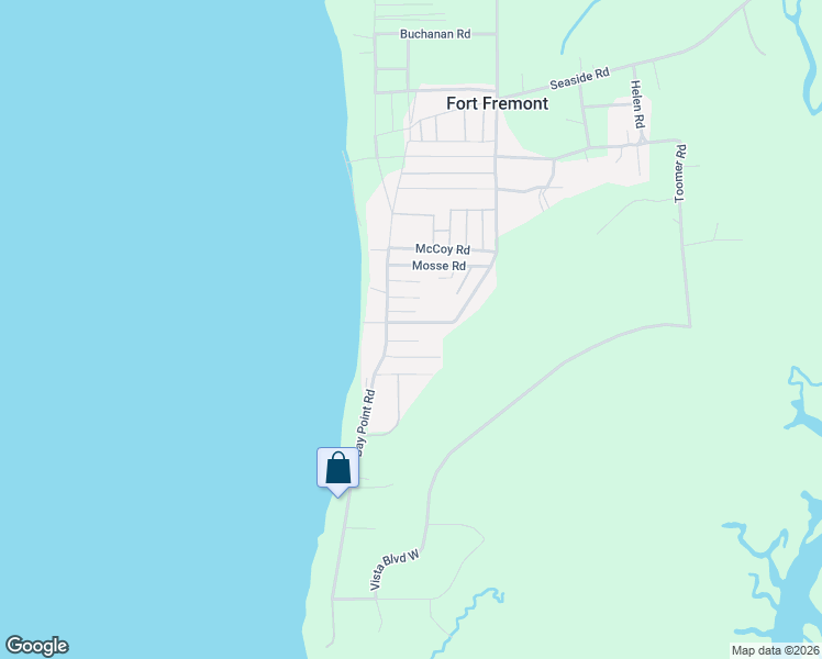 map of restaurants, bars, coffee shops, grocery stores, and more near 1187 Lands End Road in Saint Helena Island