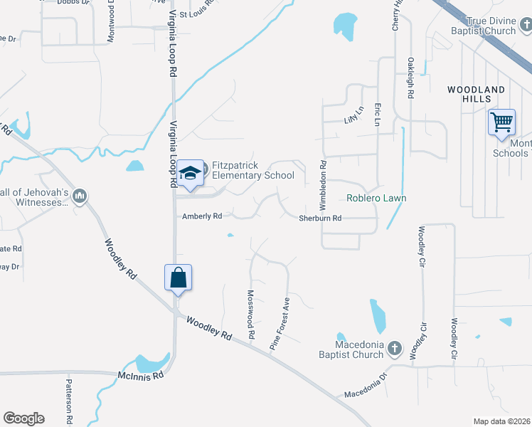map of restaurants, bars, coffee shops, grocery stores, and more near 4005 Bonfield Court in Montgomery