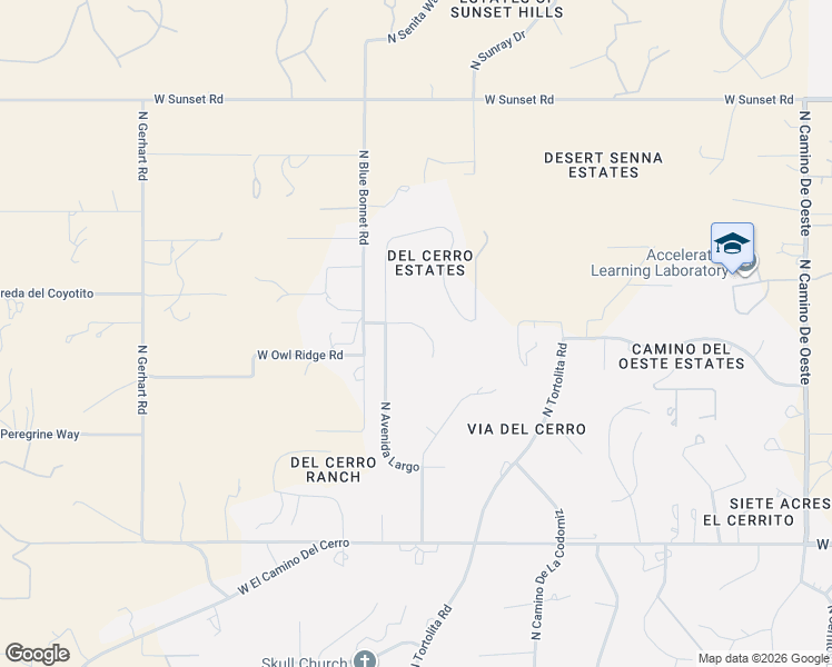 map of restaurants, bars, coffee shops, grocery stores, and more near 5231 West Calle Montuoso in Tucson